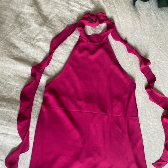 Reiss Sleeveless Rose Ruffle Top 8 - Picture 3 of 6